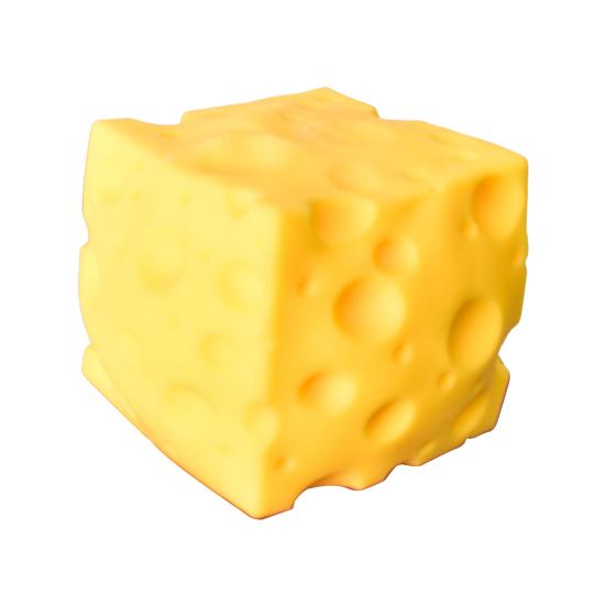 Gelber Käse Quetschspielzeug Weiches Langsam Aufgehendes Fidget Spielzeug zur Stressbewältigung Neuheit Lebensmittel-Themendes Dekompressions-Gadget für Erwachsene Kinder 5cm 1pc yellow
