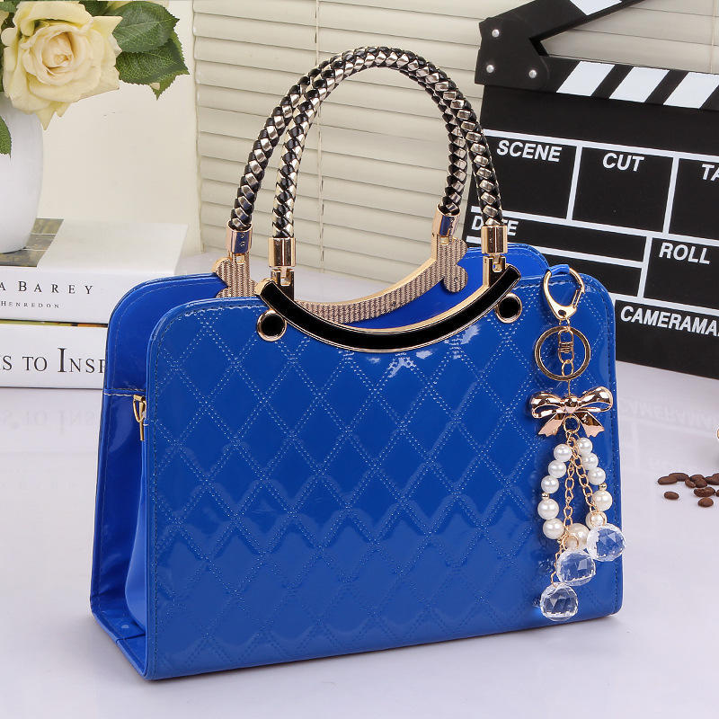 Damen Handtaschen Mode Damen Umhängetasche Große Kapazität Anhänger Umhängetasche None blau