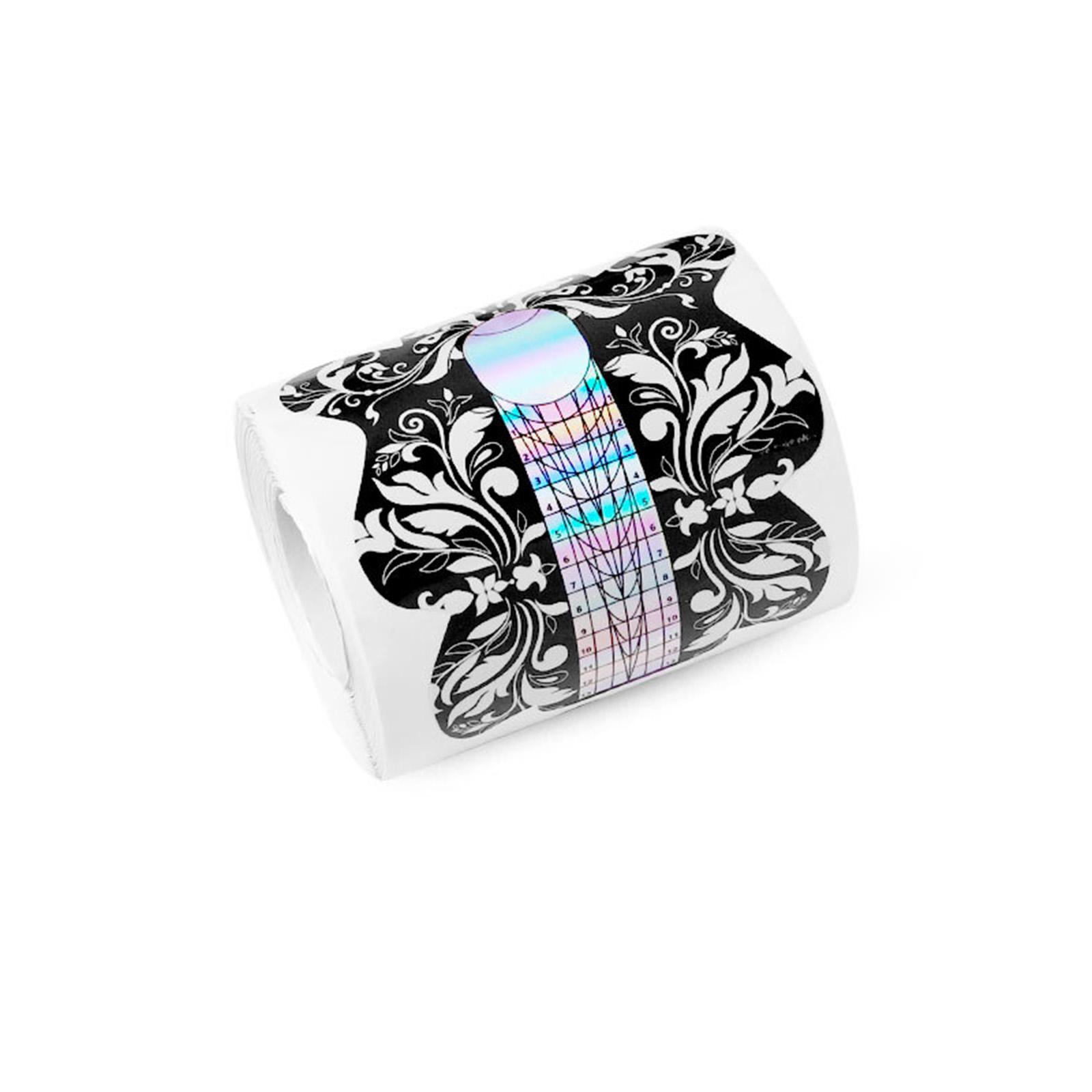 100PCS Nägel Form Nagel Aufkleber Kunst Tipps Leitfaden Aufkleber Kleber Nagel Form Verlängerung Nagel Werkzeug YC-18 bunt