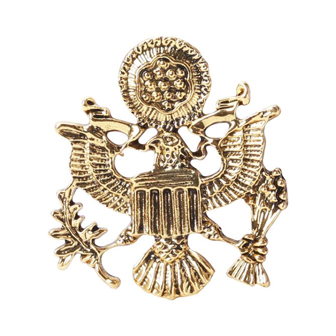 Blucome Vintage Adler Abzeichen Brosche Mode Hohl Brosche Männer Brosche für Hut Pins Corsage Neujahr Geschenke Zubehör gold