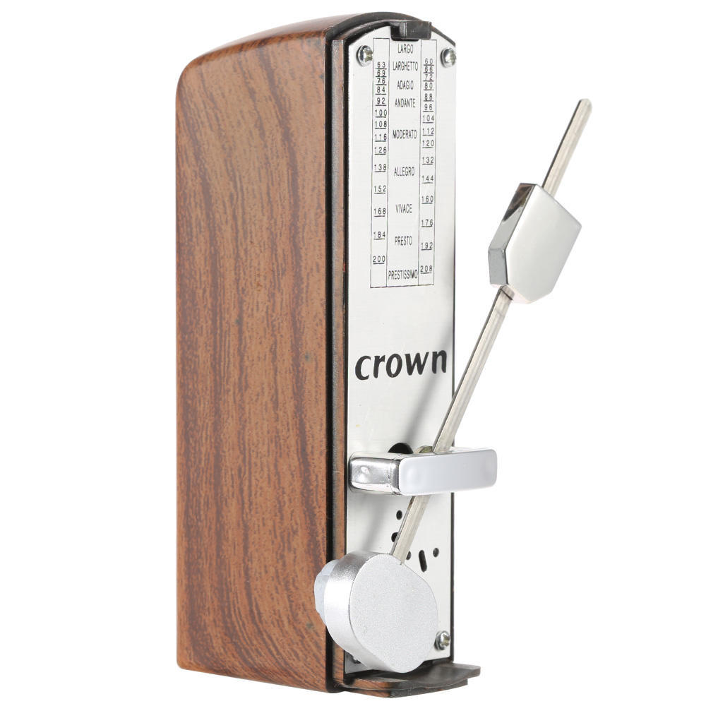 Mechanisches Metronom Universal für Klavier Gitarre Violine Ukulele Natur mahagonibraun