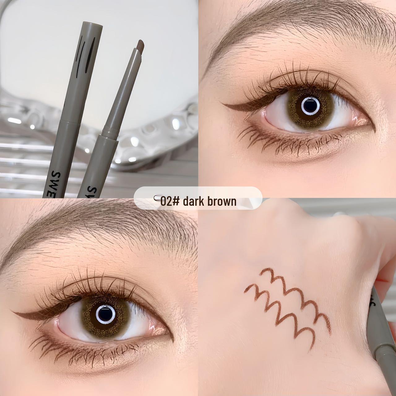 Süßer Minz-Katana Eyeliner Gelstift: Langlebiger, wasserfester, schweißfester, wischfester Seidenraupe Unterlid-Lidschattenstift.