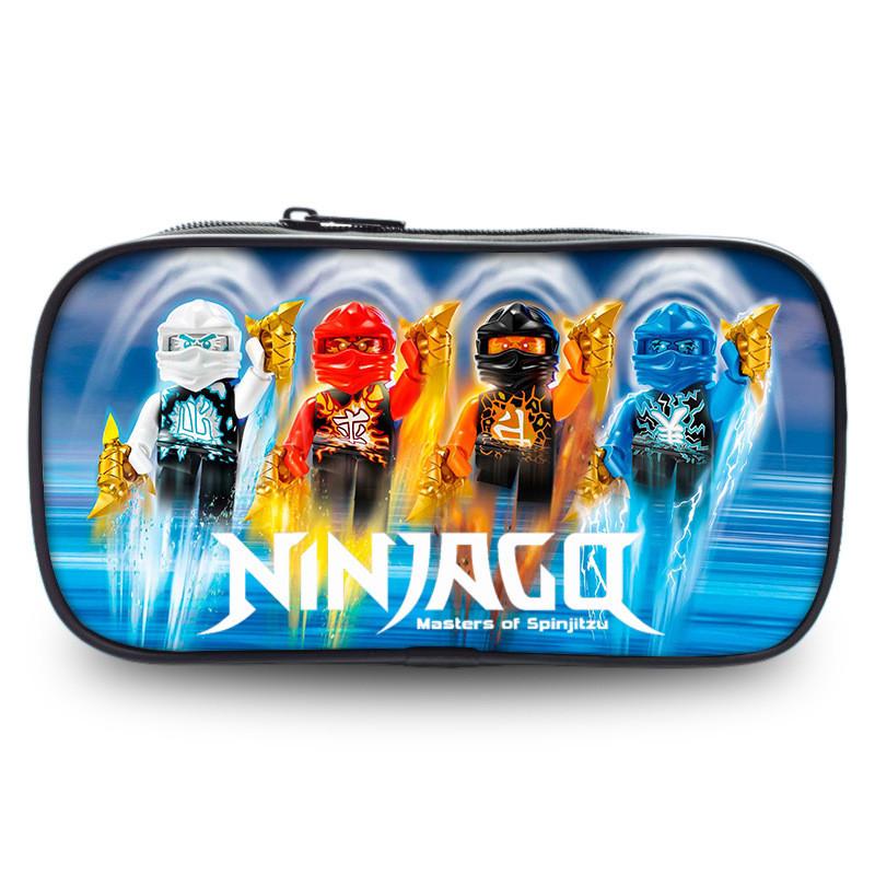 Cartoon Kinder Ninjago Federmäppchen mit leichtem Nylonmaterial für den täglichen Gebrauch magenta