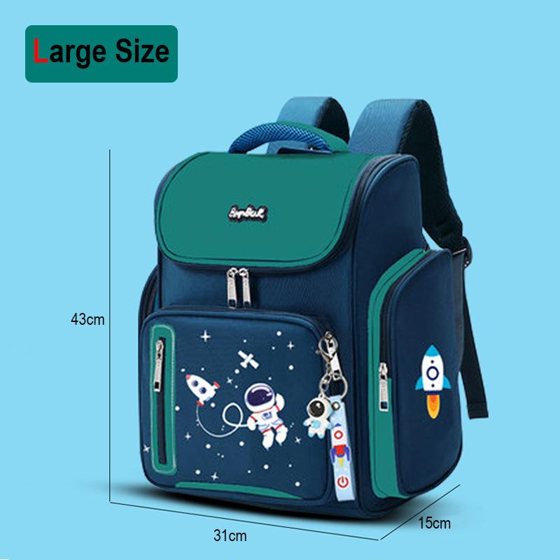 Neu Jungen Orthopädische Schule Taschen Kind Astronaut Druck Rucksäcke Grundschüler Mädchen kinder Schul
