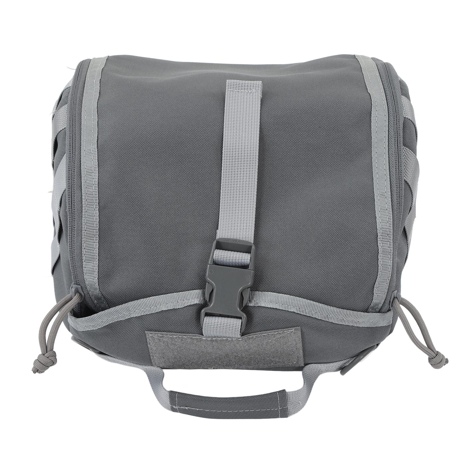 Camping Helm Tasche Canvas Kratzschutz Verstellbare Helm Aufbewahrungstasche Für Schutzhelme Helm grau