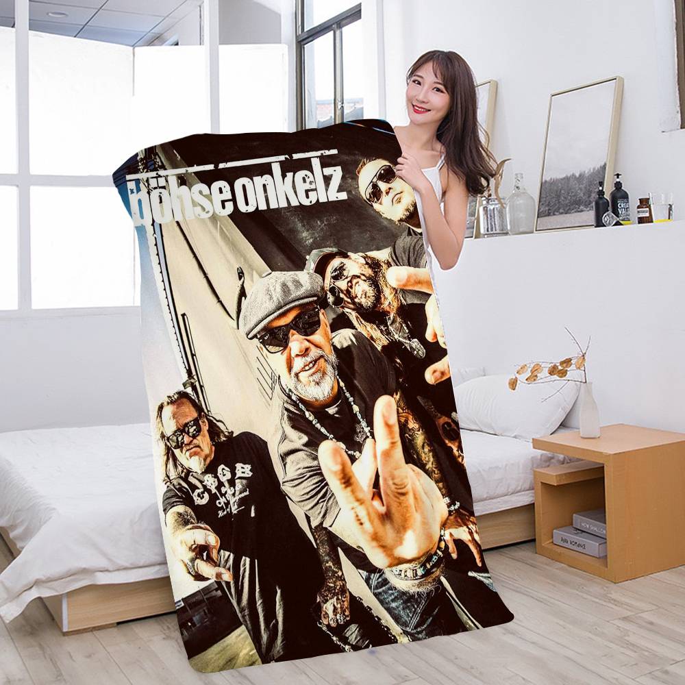 Deutschland Band B-Bohse O-Onkelz Große Mikrofaser Strandtücher Schnelltrocknendes Handtuch Sand Strandtücher Poolhandtuch Für Reise Schwimmbad Yoga W60*H130(CM)