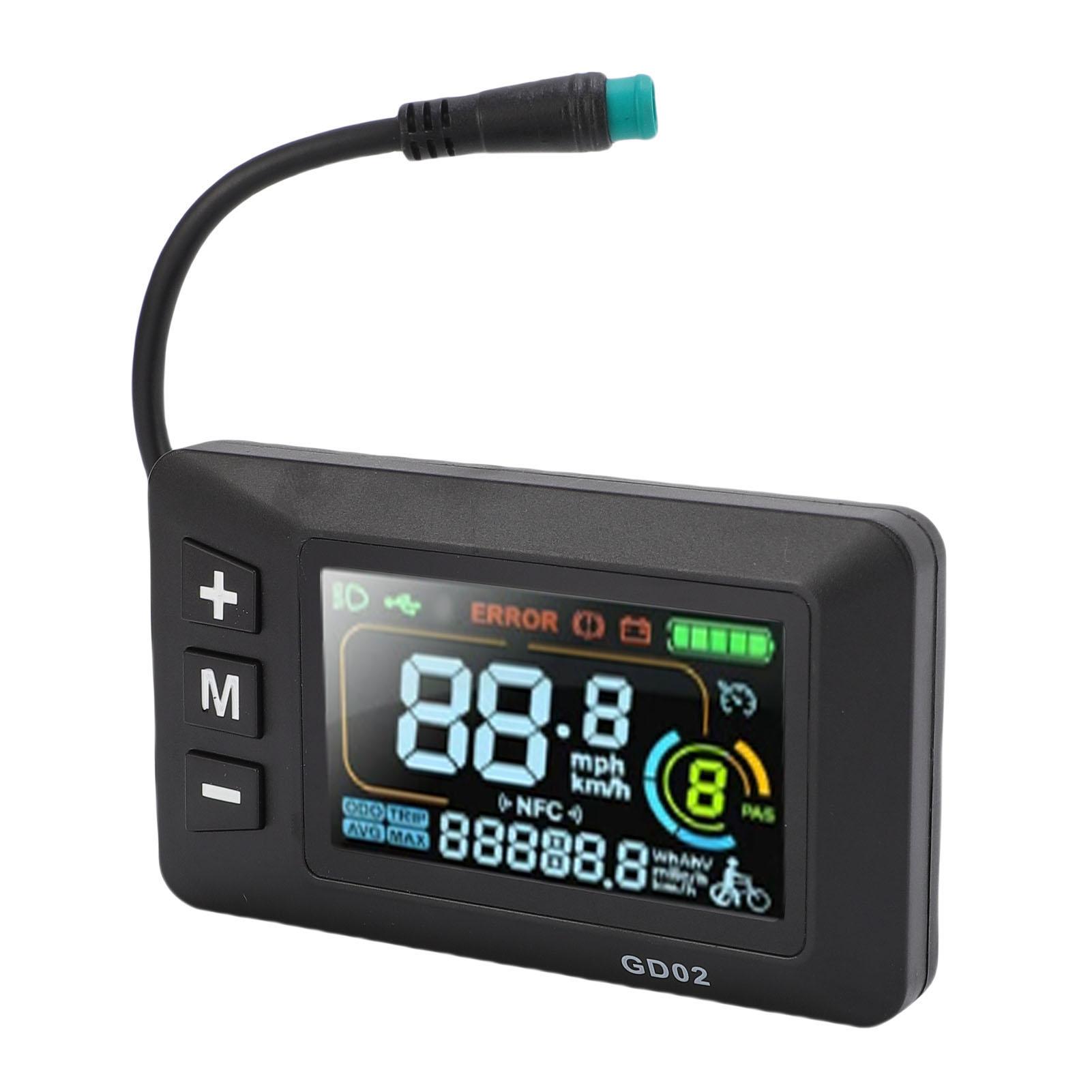 Elektrisches Fahrrad LCD Display Bunt 5 Adern Wasserdichtes Kabel Elektroroller LCD Display Armaturenbrett