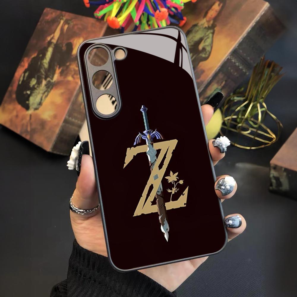 Cartoon Anime Spiel Z-Zelda Handyhülle für Samsung Galaxy S24 S23 S22 S21 S20 A24 A34 A54 A53 Note20 M54 Fe Ultra Plus Glas Samsung s23fe