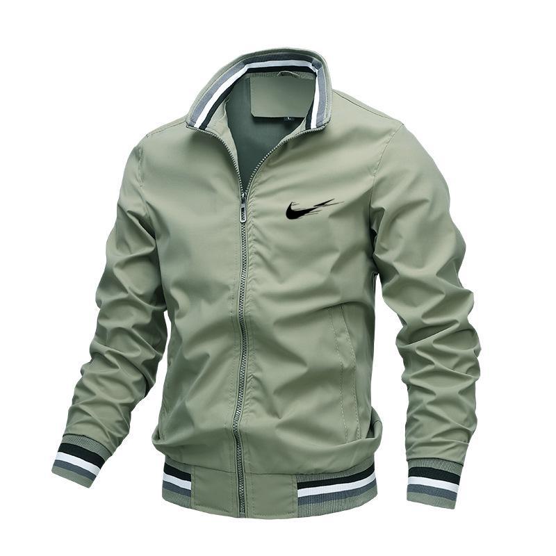 Marineblaue Übergröße Herrenjacke mit Reißverschluss Saisonale Hochwertige Business-Freizeit-Outdoor-Sportjacke Golfjacke L