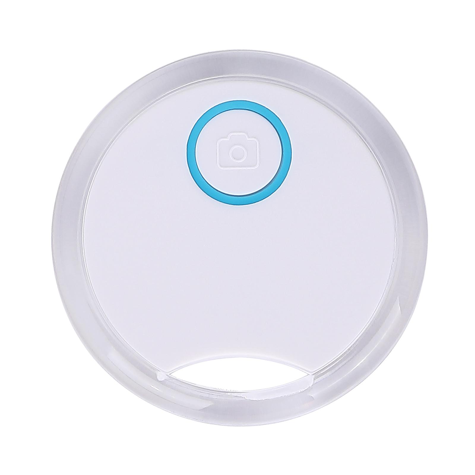 Drahtloser GPS-Tracker für Haustiere, Schlüssel, Taschen, Geldbörsen, APP-Steuerung, Artikel-Locator, Selfie-Shutter-kompatibel weiß