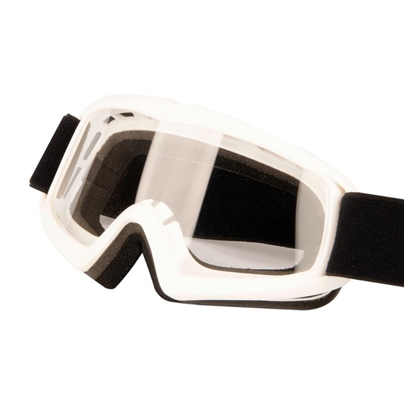 Motocross-Brille für Kinder, Jugendliche, Skifahren, Reiten, Brillen, Sonnenbrillen, Winddichte Brillen, Radfahren, Staubdichte Brillen weiß