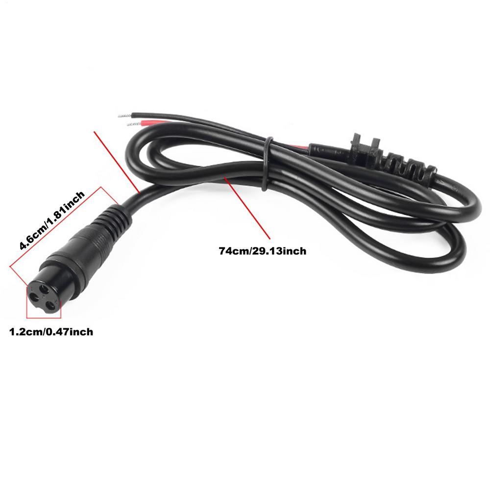 220V 10A Ausgleichsroller Hoverboard 3-Pin Luftfahrtstecker Ladebuchse Ersatz Praktisch Elektrisches Balance-Roller Teile