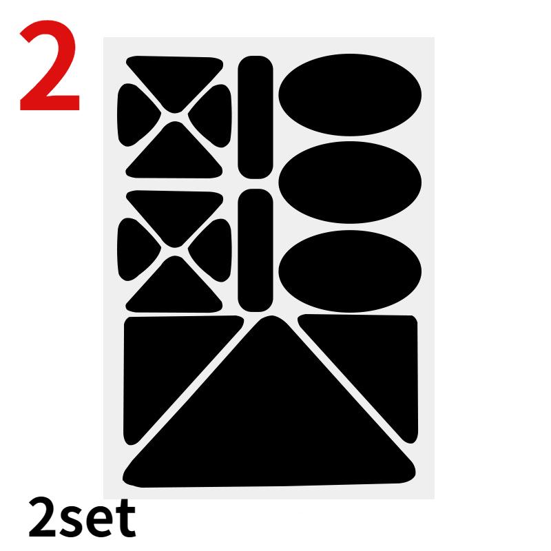 2 Set selbstklebende schwarze Flicken für Daunenjacken, Hosen, T-Shirts, Kleidung, Reparatur, waschbare Flicken, Regenmantel, Regenschirm, Stoff, Zeltaufkleber 2 schwarz