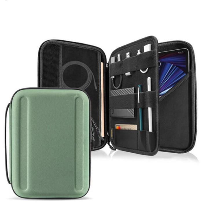 Wasserdichte und verschleißfeste Hartschalen-Laptoptasche für iPad Pro für 11-12-Zoll-Tablets 12.9 inch Standard with Strap dunkelgrüne