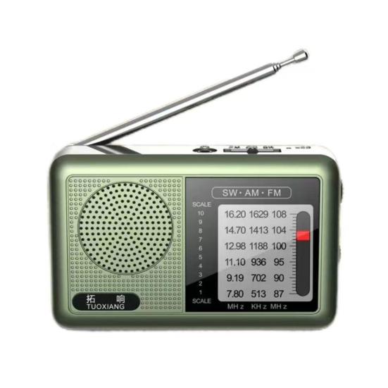 Tragbares Radio Robuste Konstruktion Benutzerfreundlich Kompaktes Design Kleines batteriebetriebenes wiederaufladbares FM/AM-Radio