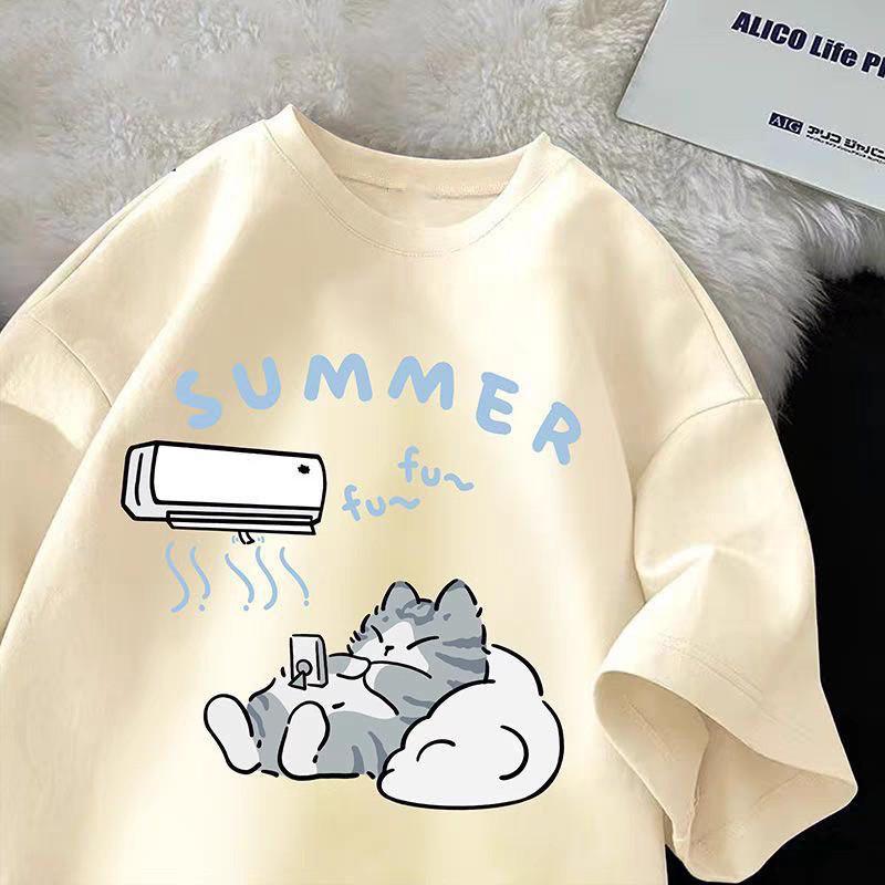 Sommer Neue kinder Top Lose Mode Kurzen Ärmeln Kleidung Kinder Kleidung Mädchen Kurzarm T-shirt 7-8T(140cm)