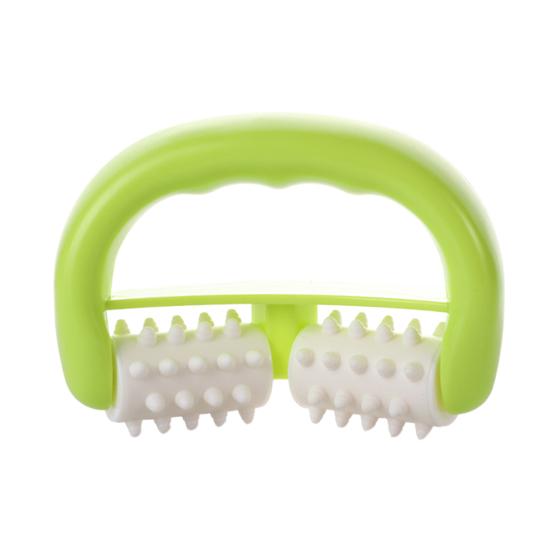 Tiefengewebe-Massagegerät, Anti-Cellulite-Massagegerät, ergonomisches Design, tragbares, leichtes, nicht elektrisches Rollenmassagegerät fluoreszierende grün