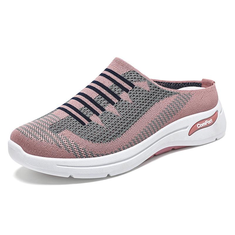 Leichte, atmungsaktive Damen-Sneaker, Hausschuhe, lässige Clog-Hausschuhe, bequeme Slip-On-Walking-Pantoletten, Indoor-Outdoor-Sport-Hausschuhe für Damen 40