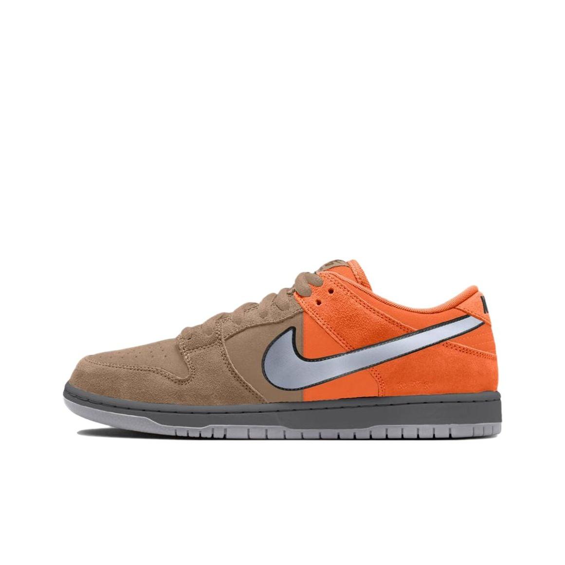 Nike SB Dunk Low Muni Fast Pass Unisex Sneaker Braun Sicherheitsorange Wolfsgrau Barockbraun Eisengrau Schwarz IR1888-800 36.5
