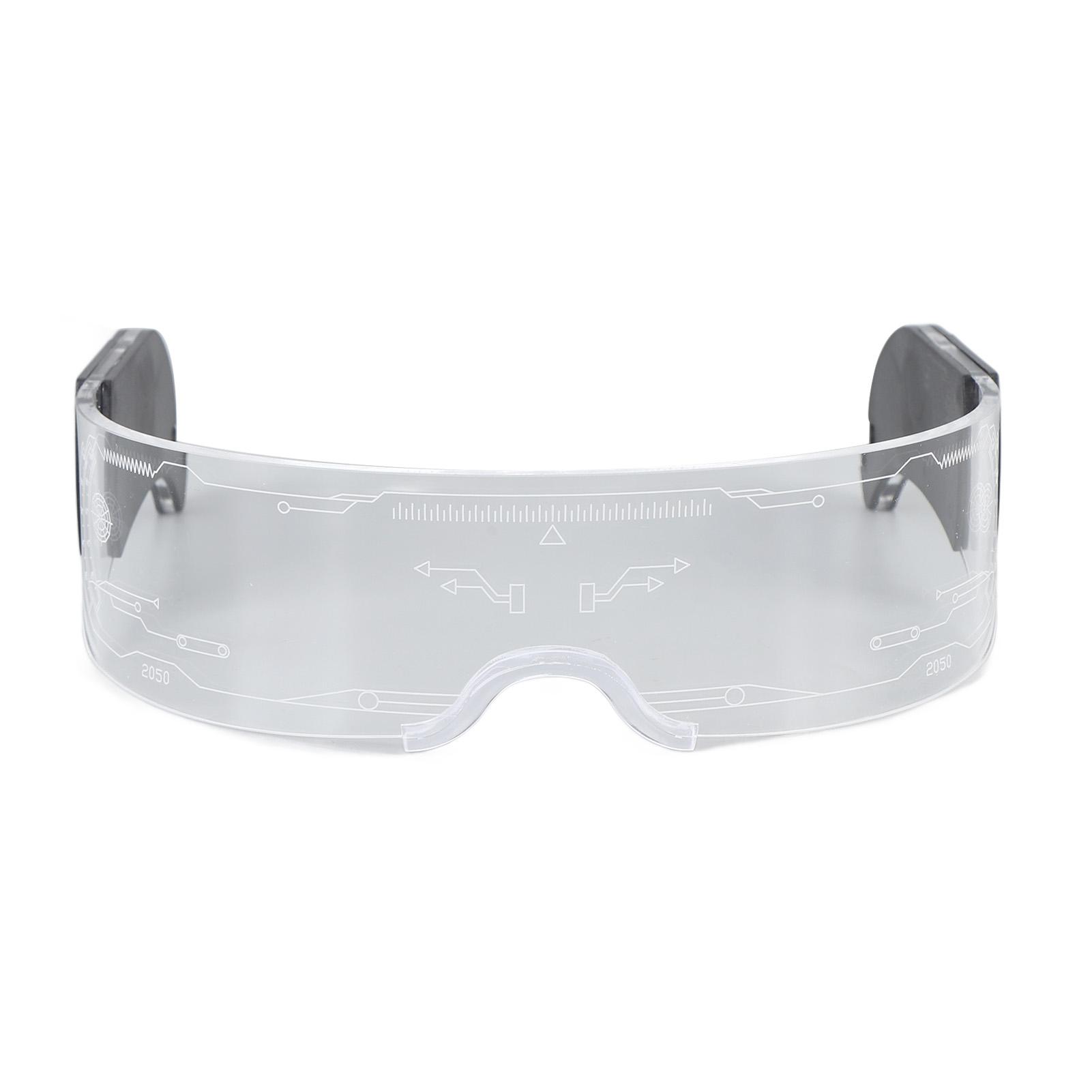 LED Visor Brille 7 Farben 4 Modi Leuchtende Brille für Cosplay Bar Festival Party Konzert