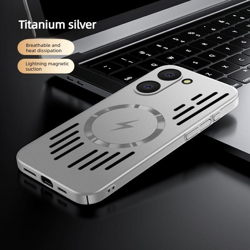 Luxuriöses Eisgefühl Wärmeableitung Hülle für Xiaomi POCO X8 Pro Max X7 F8 Ultra F7 M8 Pro 15T Pro Ultra Dünne Magnetische Schutzhülle POCO F7 Ultra silber