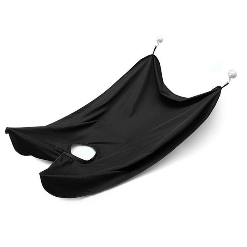 Rasierschürze für Männer, Bartfänger, Umhang, Pflegelätzchen, Gesicht, rasiertes Haar, Lätzchen für Erwachsene, Rasiererreinigung, Friseur, für Männer, saubere Schürze, Geschenk schwarz