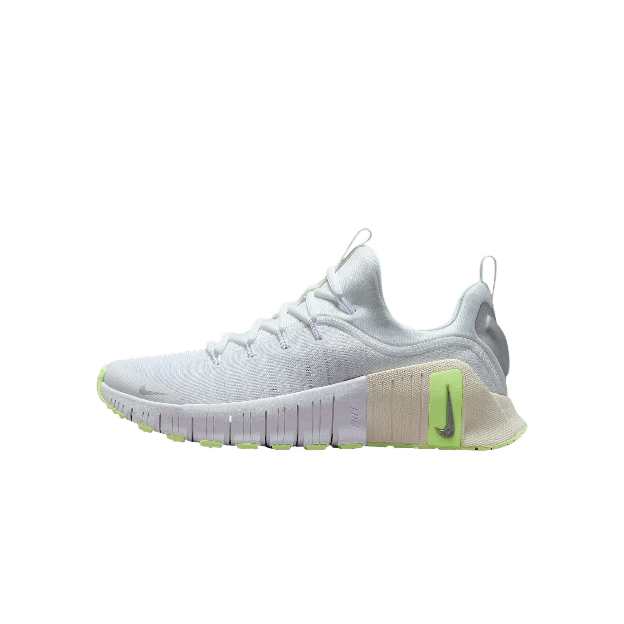 Nike Free Metcon 6 Bequeme Modische Trendige Minimalistische Stoßdämpfung Low Top Trainingsschuhe Damen Sneaker Weiß Grün FJ7126-108 41