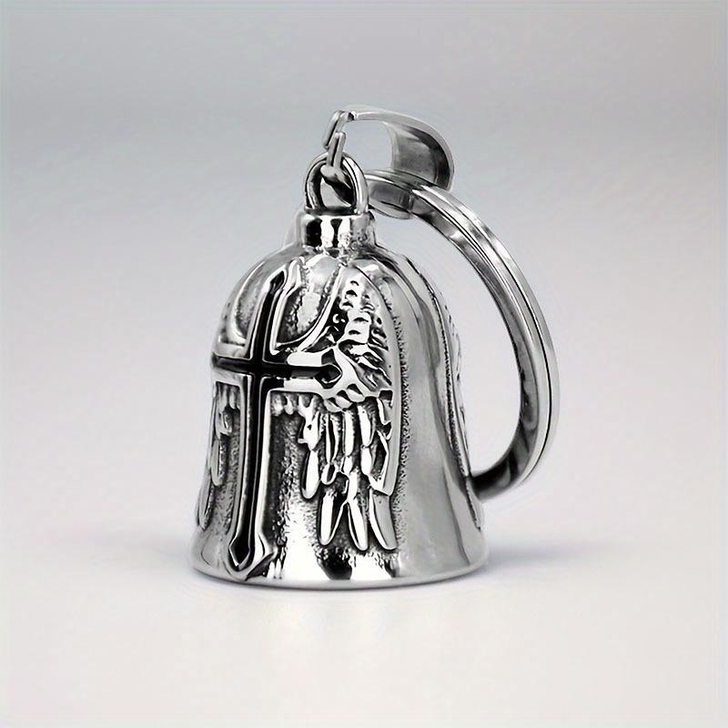 1pc Motorrad Reiten Glück Glocke Edelstahl Retro Punk Motorrad schwarz