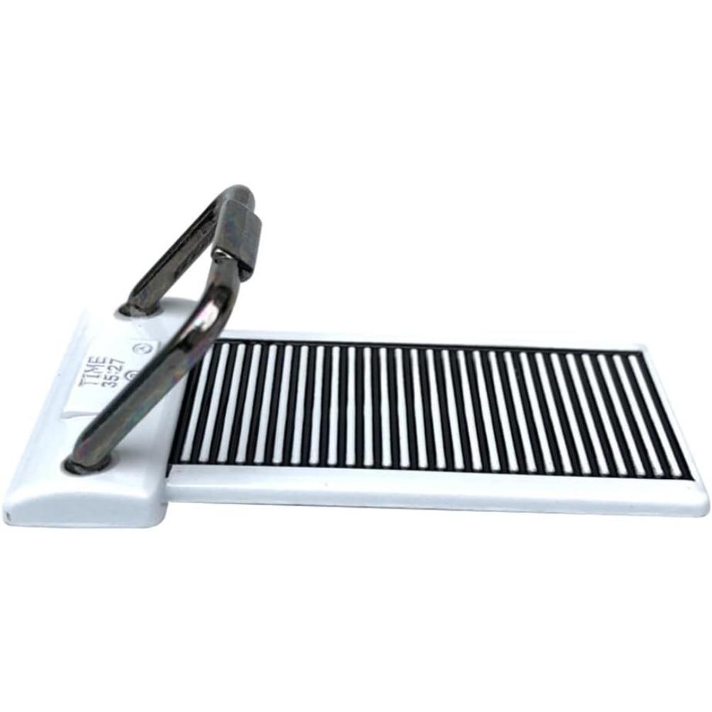 Laufband aus Metall, Laufbänder für Zuhause, Spielzeug, Miniaturmöbel, Puppenhausmöbel, Puppenhaus-Ornament, kleine Möbel, Ornament, Legierung, Requisiten, Haushalt 6*2.5*2cm silber/weiß