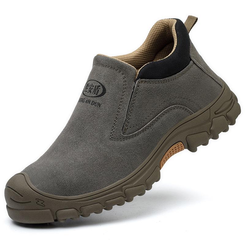 Schlagfeste und durchstichfeste Baotou-Arbeitsschuhe aus Stahl, Schutzschuhe, leichte Arbeitsschuhe 45