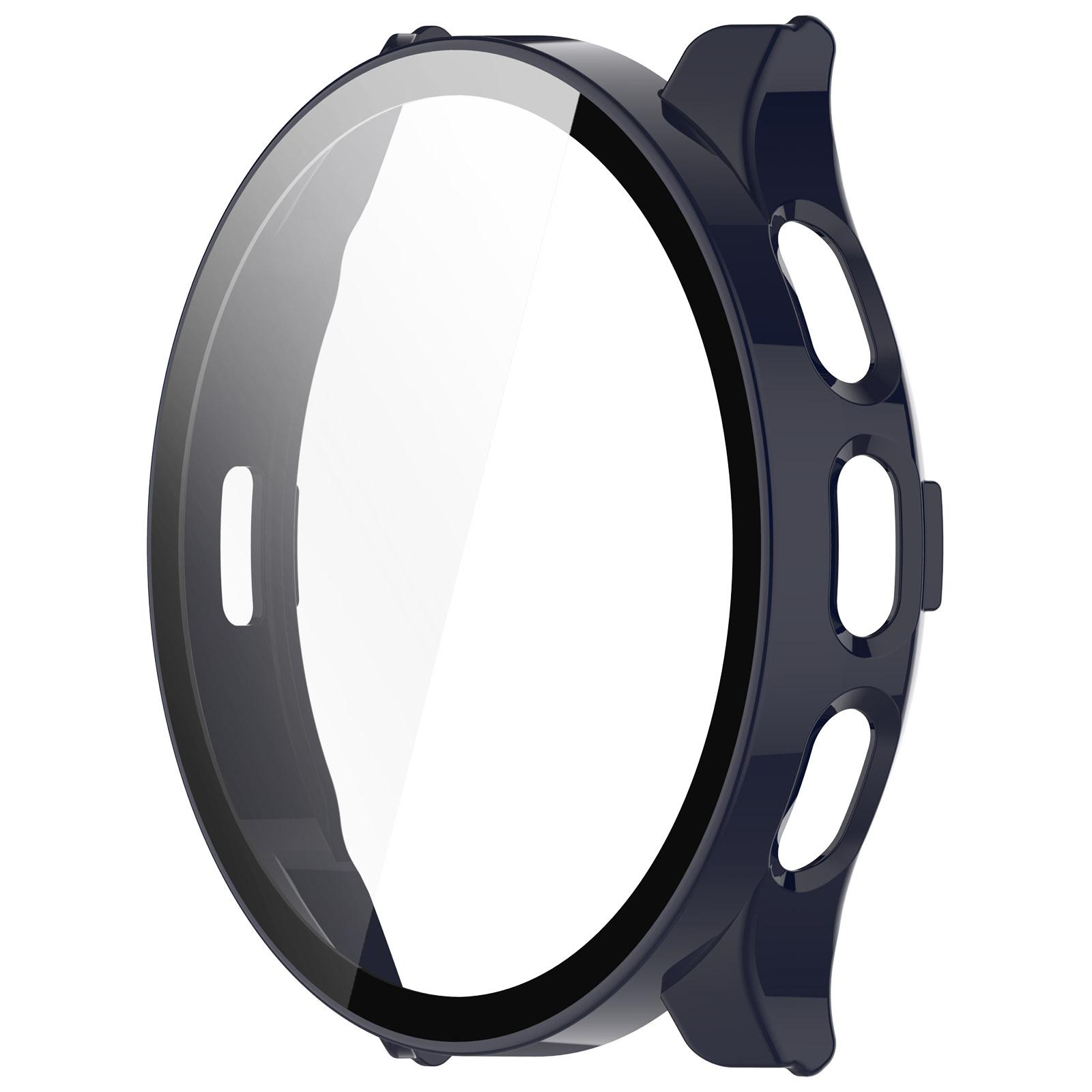 Vollständige Schutzglas-Hülle für Garmin Venu 3 Venu3S Smartwatch Bildschirmschutzhüllen Abdeckungsschale + gehärteter Glasfilm 2 in 1 For Garmin Venu 3 nachtblau