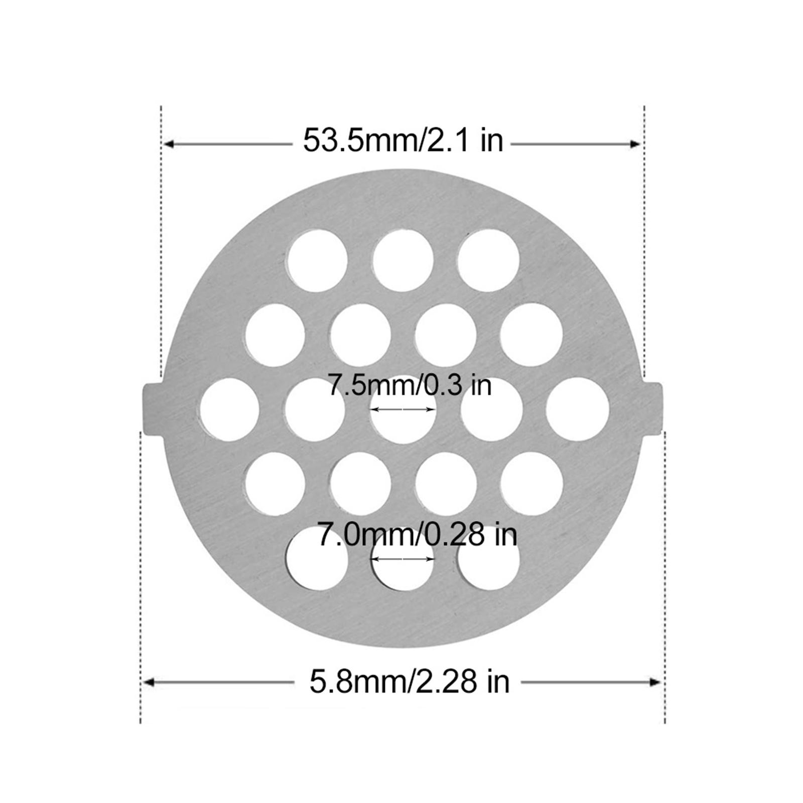 Edelstahl Fleischwolf Platte Scheiben Platte Klinge Fleischwolf Platte Fleischwolf Ersatz Zubehör für Küche C
