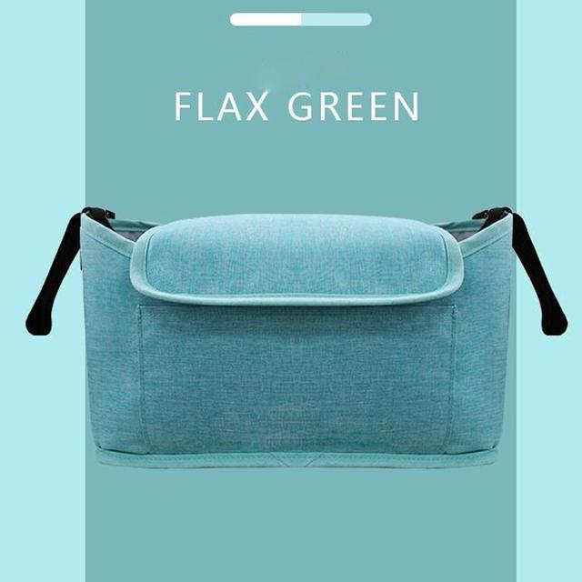 Baby Kinderwagen Tasche Mumie Organizer Windel Tasche Kinderwagen Wagen Flasche Tasse Halter Lagerung Tasche Kinderwagen Neugeborenen Trolley Zubehör grün