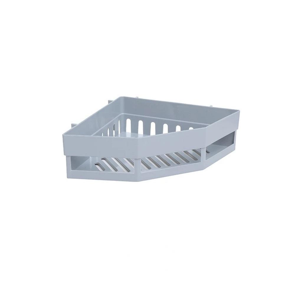 Regal Badezimmer Regal Organizer Toilette Shampoo Gel Lagerung Korb Dekoration Badezimmer Ecke Dusche Regal Rack Halter Zubehör grau