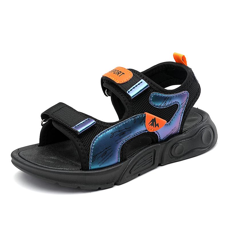 28-40 Sommer Kinder Sandalen Outdoor Strand Sport Schuhe Magic Boys Sandalen Kinder Sport Sandalen 40 orange/schwarz