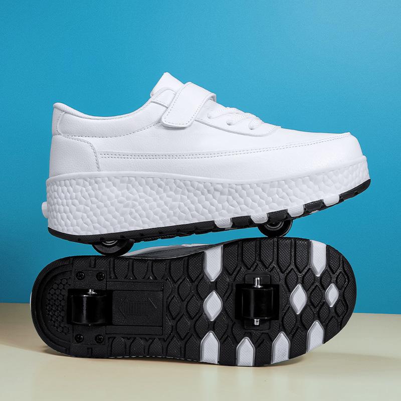 Doppelrad Rollschuhe für Kinder Studenten Rollschuhe Teenager Skates 39