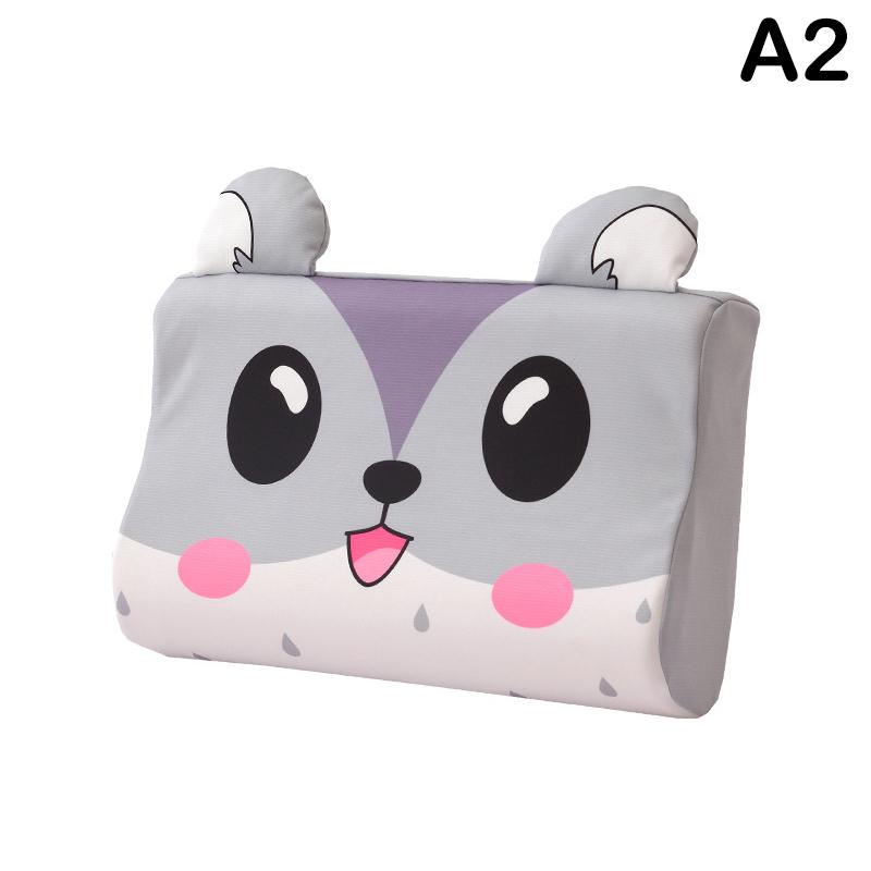 Memory Foam-Kissen für Kleinkinder mit Füllfaser, langsame Rückfederung, weiches Babykissen, kleines, atmungsaktives Nackenkissen, Cartoon-Kissen, waschbar A2