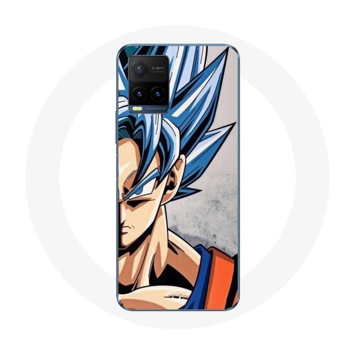 Coque pour Vivo Y21s 2021 / Y21 2021 Anime Dragon Ball Goku Cheveux bleu