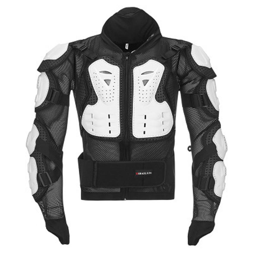 Atmungsaktiver Komfort-Motorrad-Rüstungsanzug, Racing-Schutz-Rückenjacke, Motorrad-Rückenprotektor für Erwachsene XXXXL weiß/schwarz