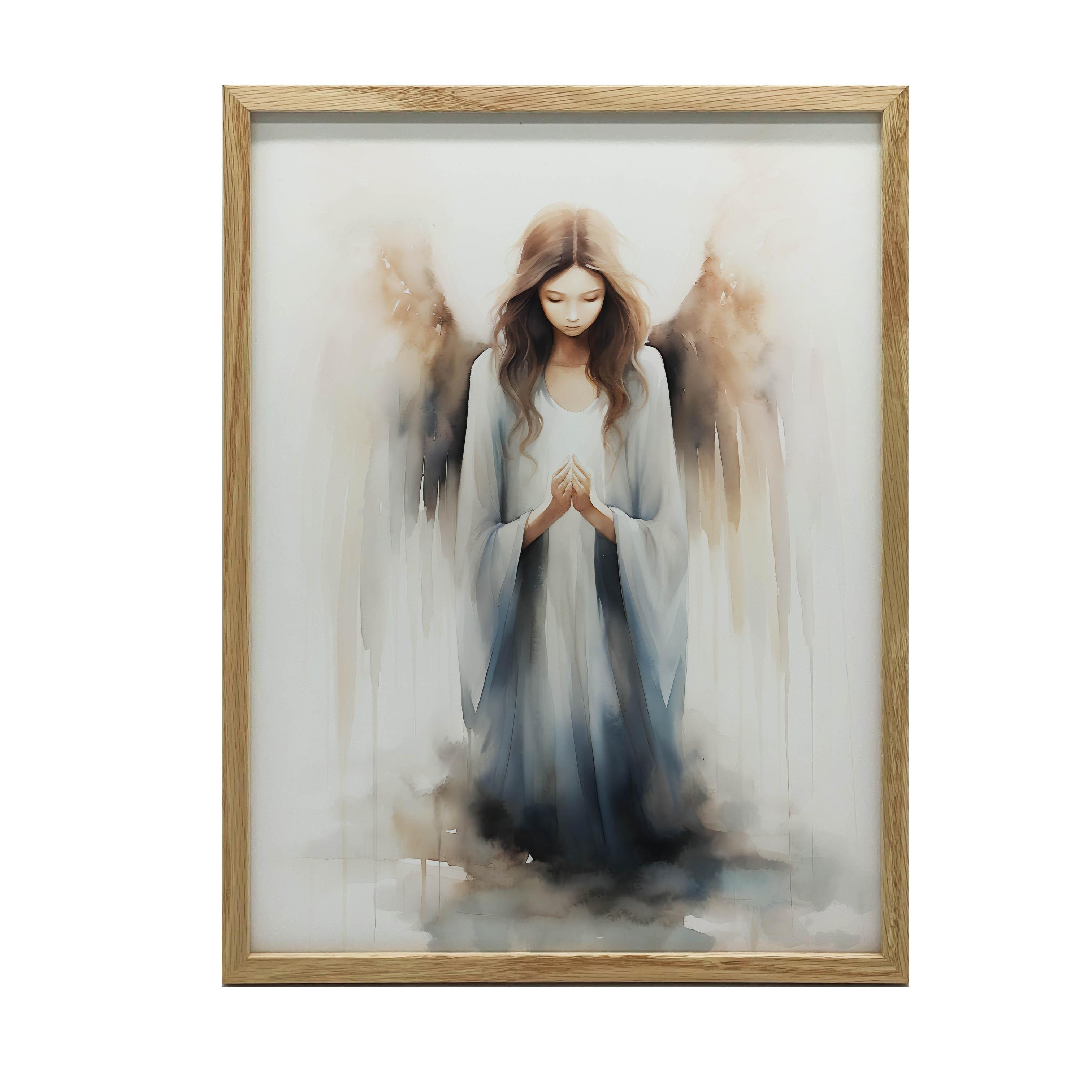 Poster Symphonie in Blau Poster Symphonie in Blau, 70X100 Cm, Holzrahmen Dunkelbraun, Mattpapier 230 Gsm 74