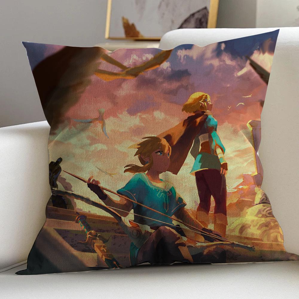 Spiel Legende X Zelda Kissen Geschenke Heim Büro Einrichtung Schlafzimmer Sofa Autokissenbezug Hülle 45x45cm 20x20Inch
