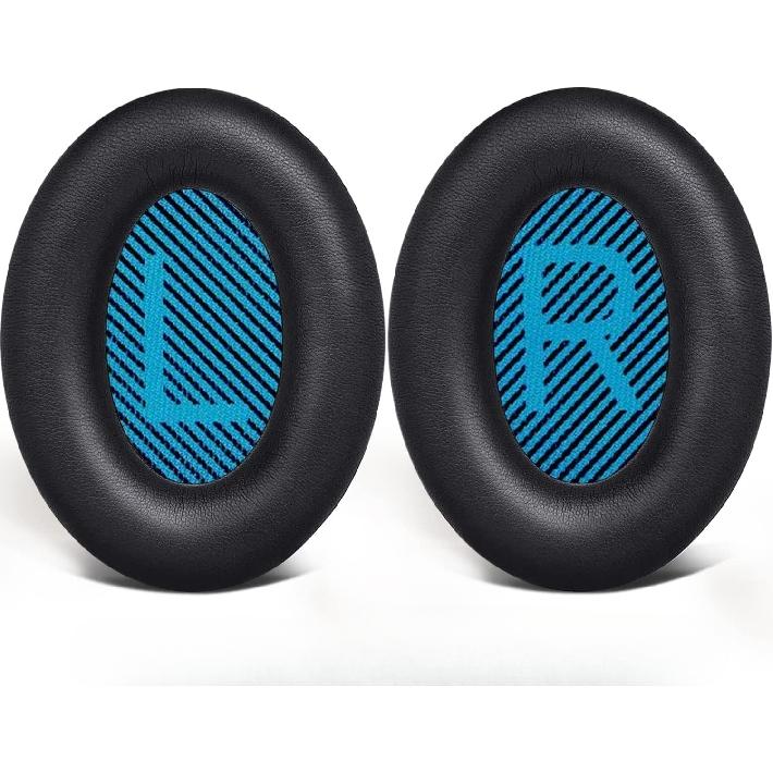 Professionelle Ohrpolster für Bose-Kopfhörer, Ersatz-Ohrpolster für Bose QuietComfort 15 QC15 QC25 QC2 QC35/Ae2 Ae2i Ae2w schwarz