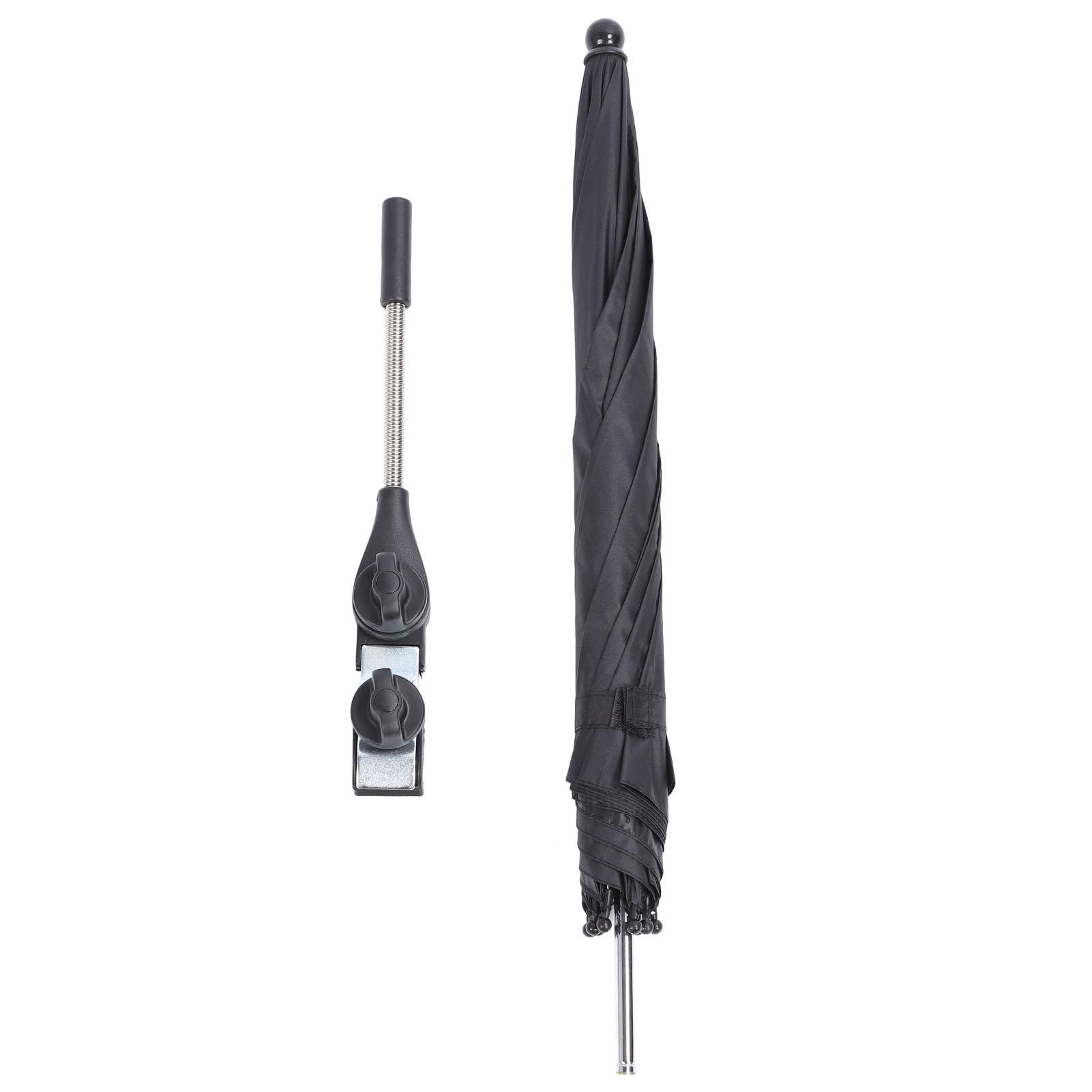 Baby Kinderwagen Sonnenschirm Aufsteckbar Baby Kinderwagen Sonnenschutz Sonnenschutz Schirm mit Verstellbarer Klemme Für schwarz