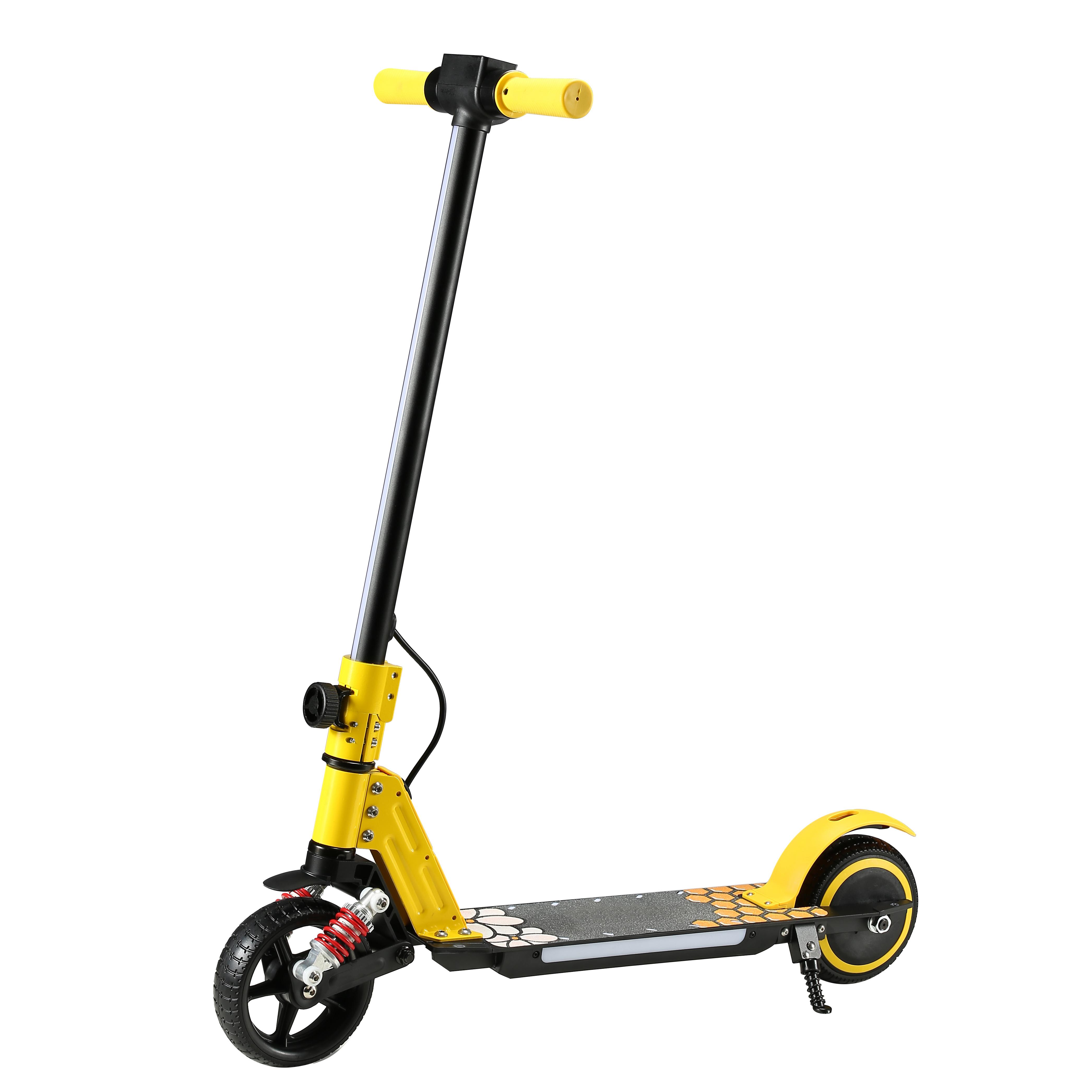 Simate S5 Faltbarer Kinder Elektro-Scooter Ultraleicht 7,2KG 130W Motor 14KM/h Sicherheitsgeschwindigkeit 70KG Zuladung Outdoor Spiel E-Scooter gelb