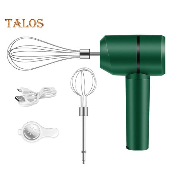Elektrischer Schneebesen, Handmixer, USB-C-Aufladung, kabelloser Schneebesen mit abnehmbaren Rührbesen, 3 Geschwindigkeitsmodi, Küchenwerkzeug zum Backen und Kochen grün