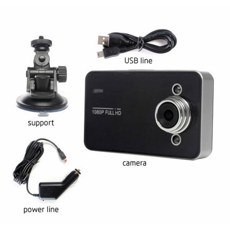 Auto-DVR, 1080P, Vollvideorecorder, Kamera, LED, Nachtsicht, Parkmonitor, G-Sensor, Registrator, Loop-Aufnahme, Dashcam, unterstützt TF-Karte schwarz
