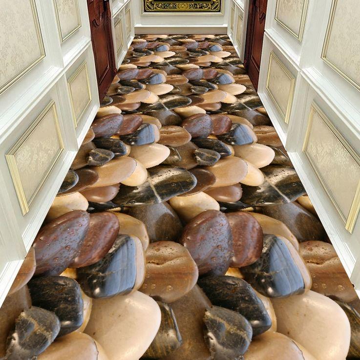 Nordic 3D Druck Korridor Teppich Teppiche Wohnzimmer Teppiche Küche Anti-skid Boden Matte 80cm*300cm