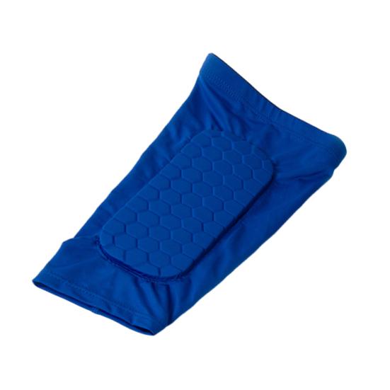 1 Stk. Fußball Schienbeinschoner für Kinder Jugendliche Erwachsene Waden Kompressionsmanschette mit Wabenpolster für Baseball Boxen Fußball L blau