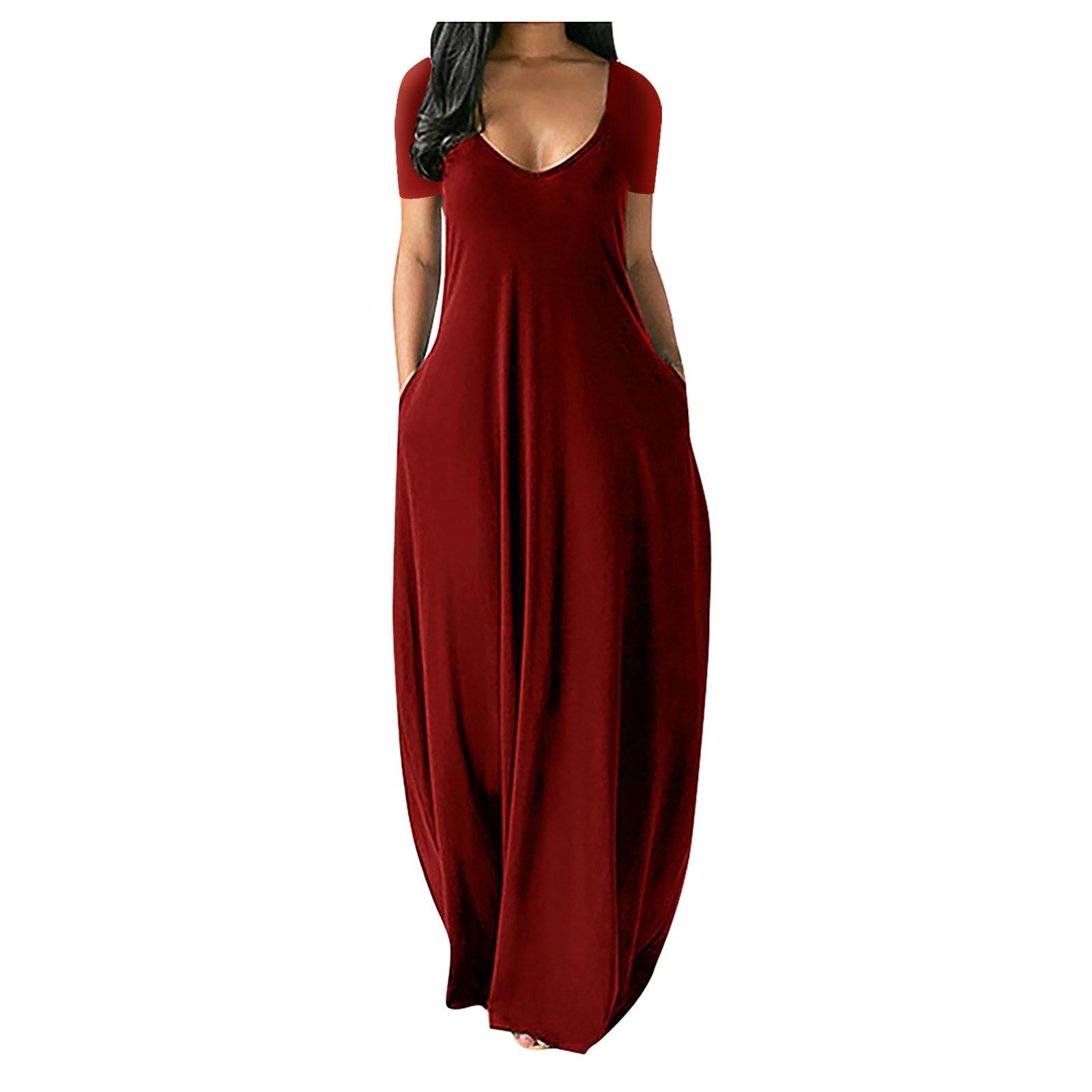 Sommer Strand Maxi Kleid Frauen Blumen Druck Boho Lange Chiffon Kleid Rüschen Wrap Casual V-ausschnitt Split Sexy Party Kleid Robe M wein rot