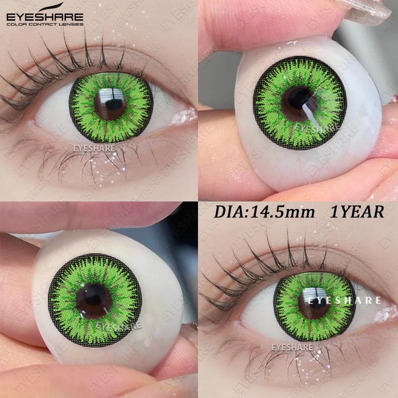 EYESHARE Farbige Kontaktlinsen Japanischer Anime COSPLAY Rotes Make-up Farbige Linsen Halloween Lila Augen Schönheitslinsen Grüne Make-up Kontaktlinsen 1 Paar